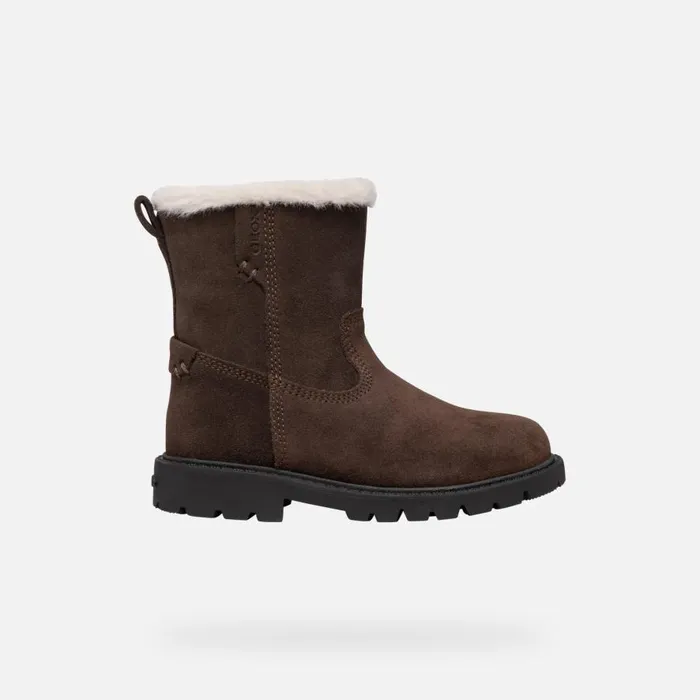 Geox Ankle Boots SHAYLAX GIRL Chestnut Mid Calf Boots Chestnut 8211 Kids