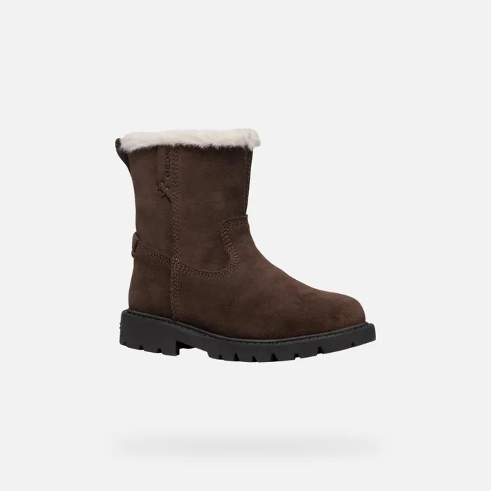 Geox Ankle Boots SHAYLAX GIRL Chestnut Mid Calf Boots Chestnut 8211 Kids