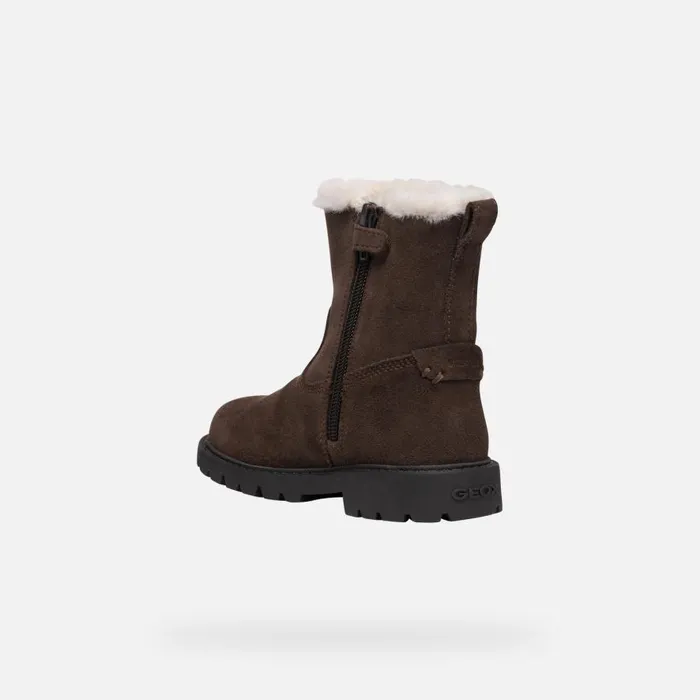 Geox Ankle Boots SHAYLAX GIRL Chestnut Mid Calf Boots Chestnut 8211 Kids