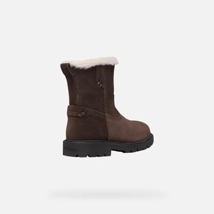 Geox Ankle Boots SHAYLAX GIRL Chestnut Mid Calf Boots Chestnut 8211 Kids