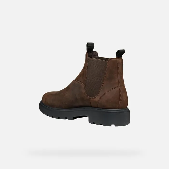 Geox Ankle Boots SPHERICA EC7 MAN Coffee Chelsea Boots Coffee 8211 Man