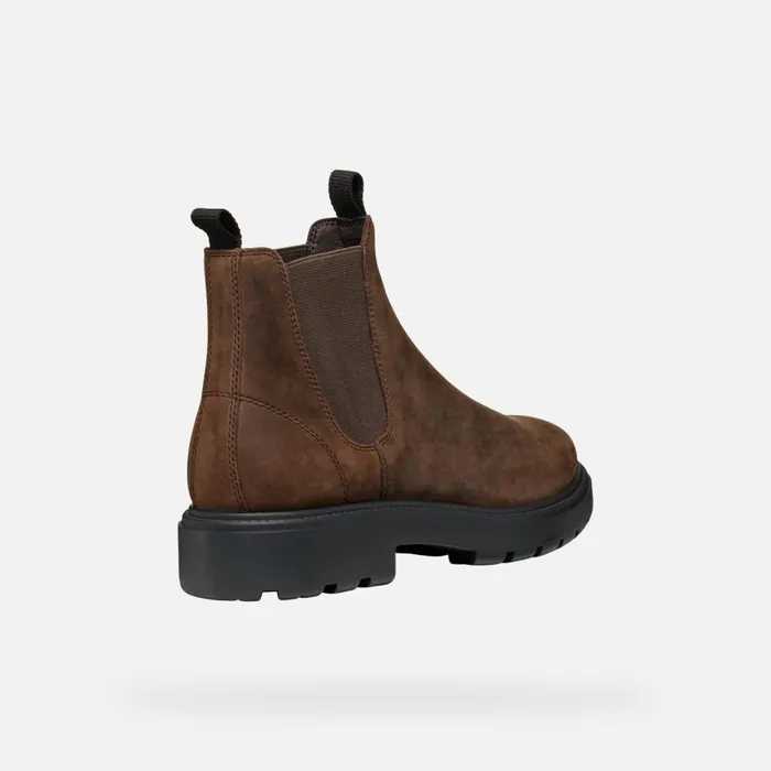 Geox Ankle Boots SPHERICA EC7 MAN Coffee Chelsea Boots Coffee 8211 Man