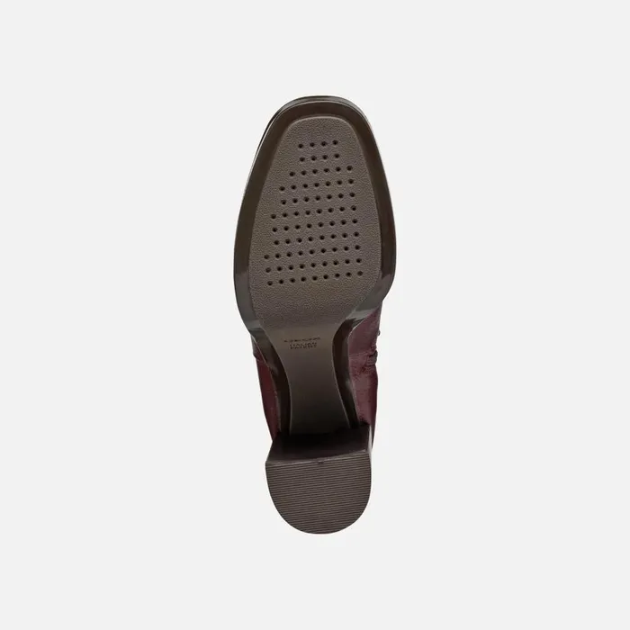 Geox Ankle Boots TEULADA WOMAN Wine Highheel Ankle Boots Wine 8211 Woman