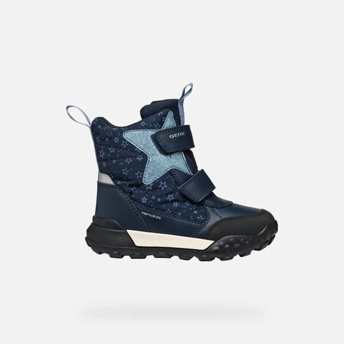 Geox Ankle Boots TREKKYUP ABX GIRL NavyLight Avio Mid Calf Boots Navylight Avio 8211 Kids