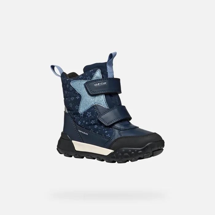 Geox Ankle Boots TREKKYUP ABX GIRL NavyLight Avio Mid Calf Boots Navylight Avio 8211 Kids