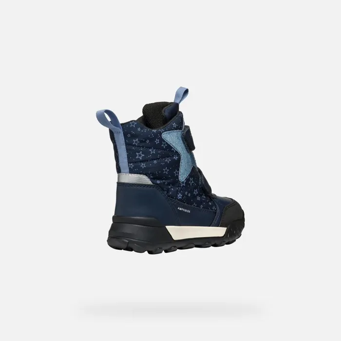 Geox Ankle Boots TREKKYUP ABX GIRL NavyLight Avio Mid Calf Boots Navylight Avio 8211 Kids