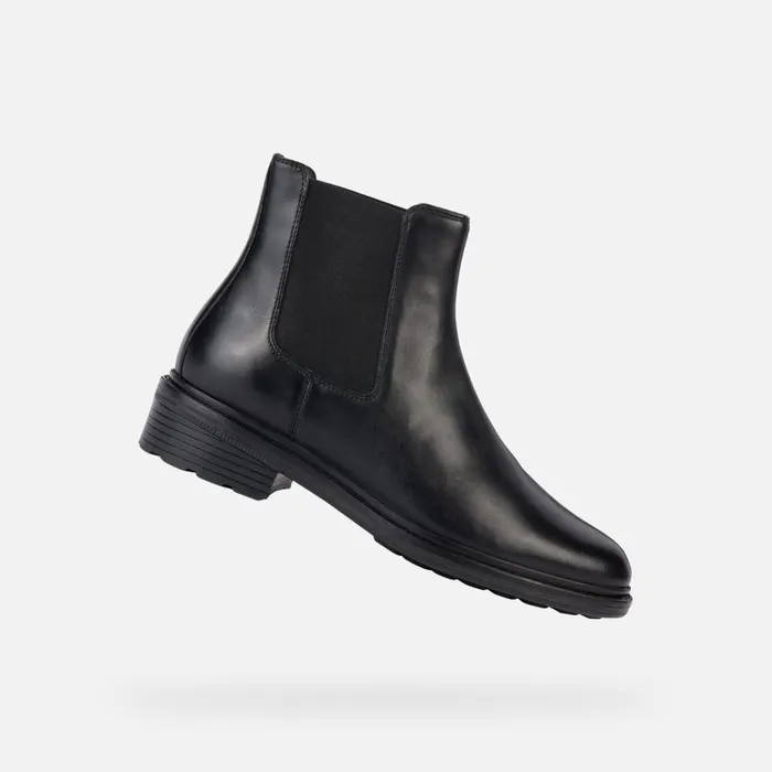 Geox Ankle Boots WALK PLEASURE E Chelsea Boots Black Woman Geox Black 8211 Woman