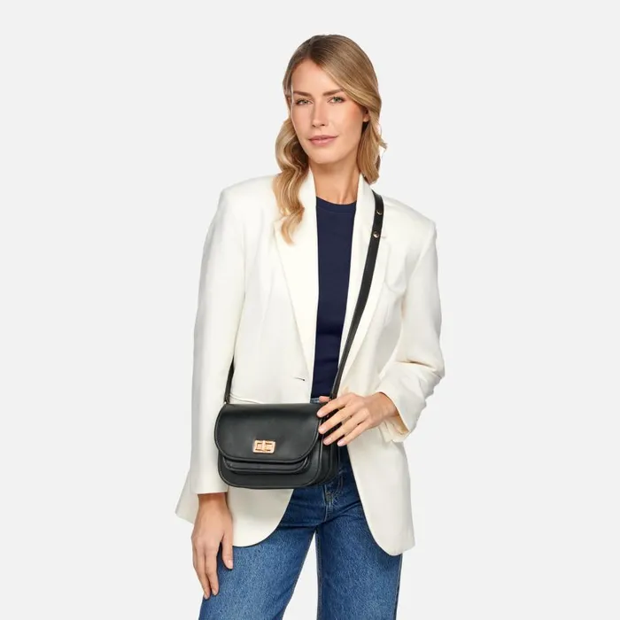 Geox Bags FLAVRIE WOMAN Black Crossbody Bag Black 8211 Woman