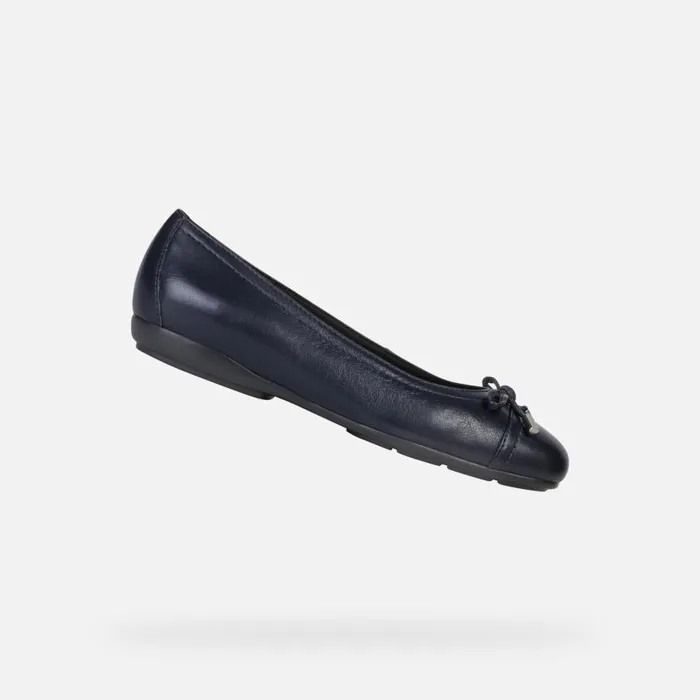Geox Ballerinas ANNYTAH D Leather Ballerina Flats Navy Woman Geox Navy 8211 Woman Geox Ballerinas ANNYTAH D Leather Ballerina Flats Navy Woman Geox Navy 8211 Woman
