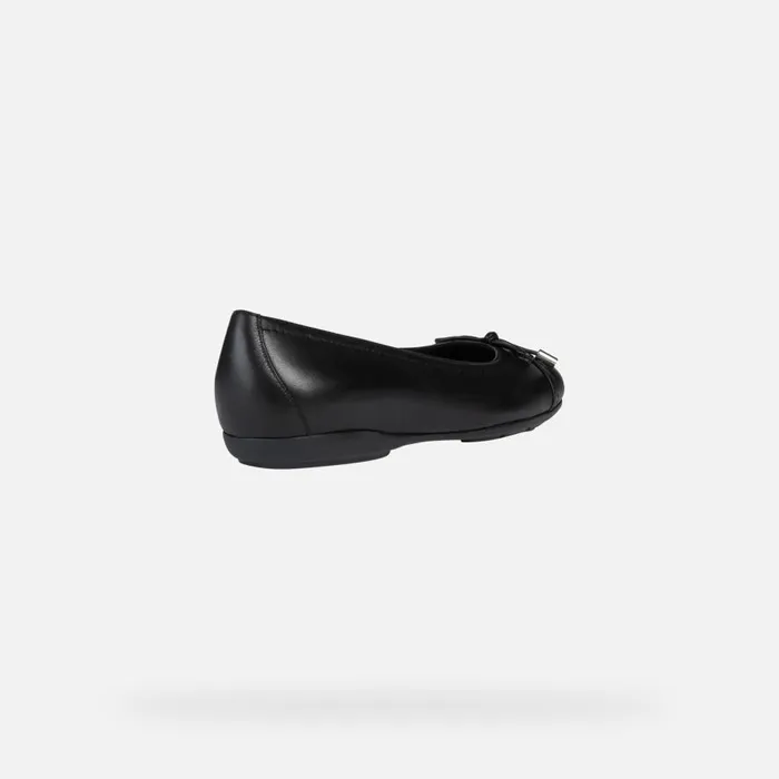Geox Ballerinas ANNYTAH Women039s Black Leather Ballerina Flats SS Black 8211 Woman