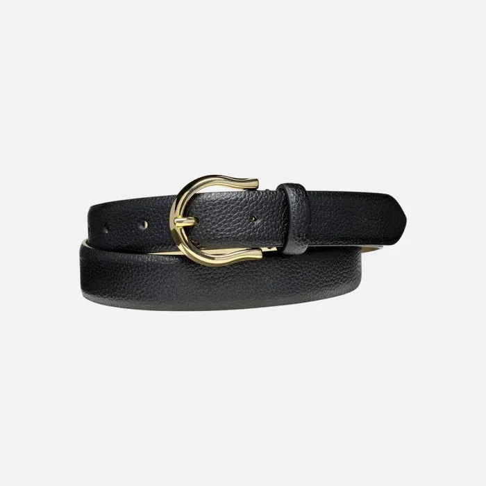 Geox Belts BELT WOMAN Black Leather Belt Black 8211 Woman