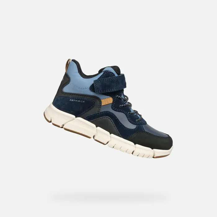 Geox Boots FLEXYPER ABX BOY NavyLight Blue Waterproof Boots Navylight Blue 8211 Kids