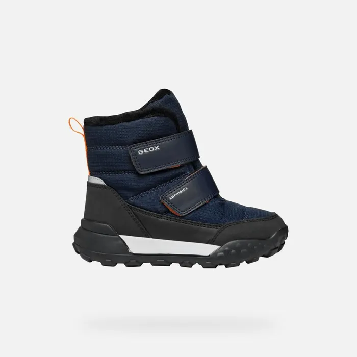 Geox Boots TREKKYUP ABX JUNIOR NavyBlack Waterproof Boots Navyblack 8211 Kids