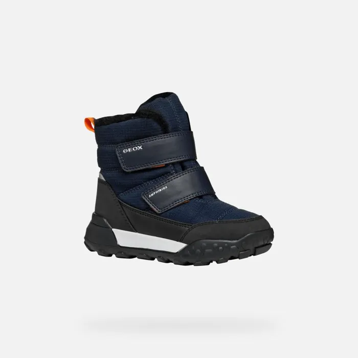 Geox Boots TREKKYUP ABX JUNIOR NavyBlack Waterproof Boots Navyblack 8211 Kids