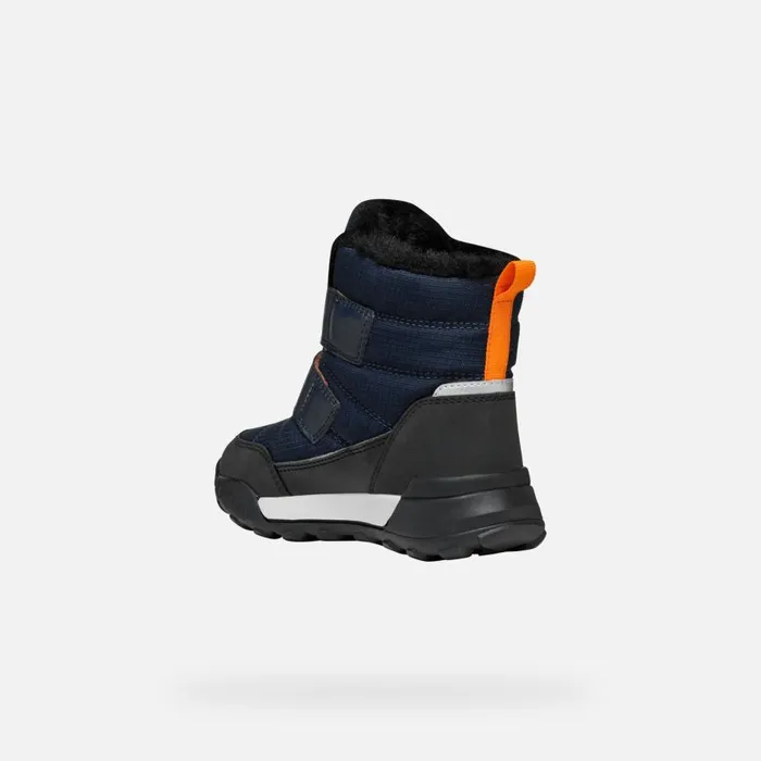 Geox Boots TREKKYUP ABX JUNIOR NavyBlack Waterproof Boots Navyblack 8211 Kids