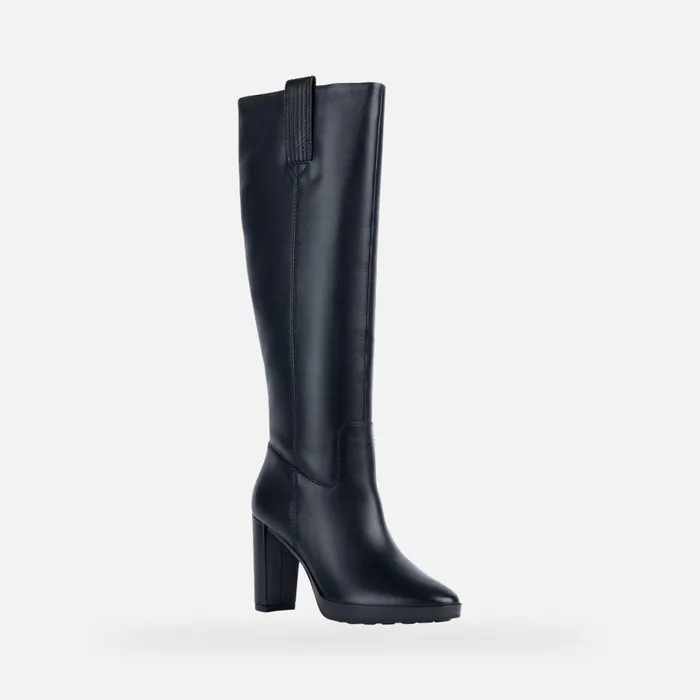 Geox Boots WALK PLEASURE 85 A High Heel Boots Black Woman Geox Black 8211 Woman