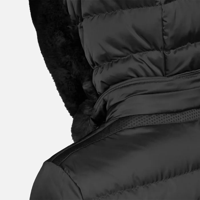 Geox Down Jackets BETTANIE WOMAN Black Fulllength Quilted Coat Black 8211 Woman