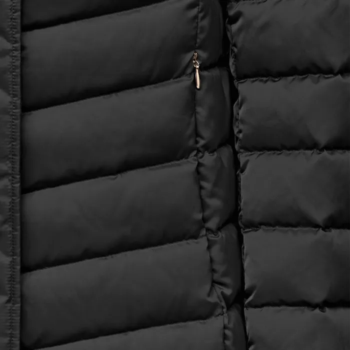 Geox Down Jackets BETTANIE WOMAN Black Fulllength Quilted Coat Black 8211 Woman