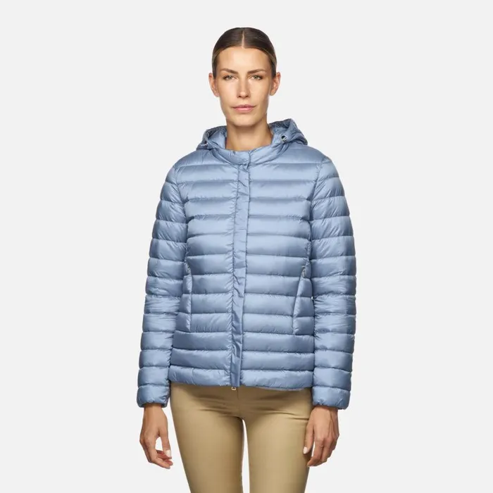 Geox Down Jackets JAYSEN WOMAN Infinity Short Down Jacket Infinity 8211 Woman