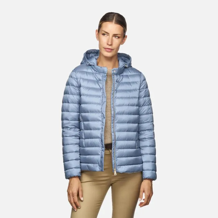 Geox Down Jackets JAYSEN WOMAN Infinity Short Down Jacket Infinity 8211 Woman
