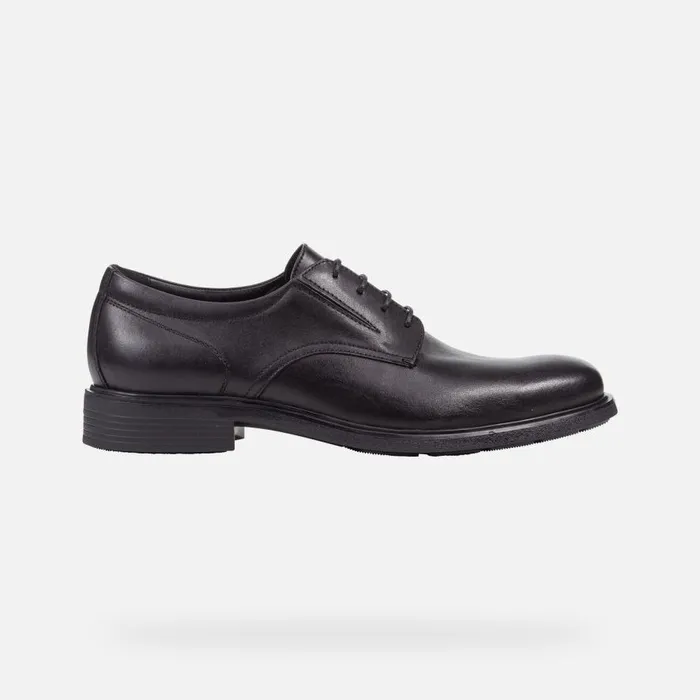 Geox Formal Shoes DUBLIN Men039s Black Leather Shoes Geox Black 8211 Man
