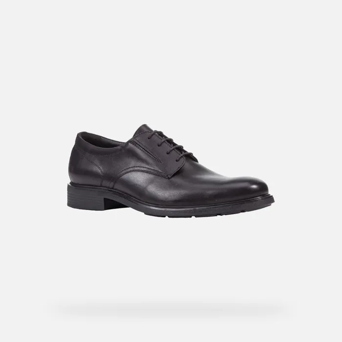 Geox Formal Shoes DUBLIN Men039s Black Leather Shoes Geox Black 8211 Man