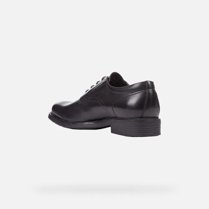 Geox Formal Shoes DUBLIN Men039s Black Leather Shoes Geox Black 8211 Man