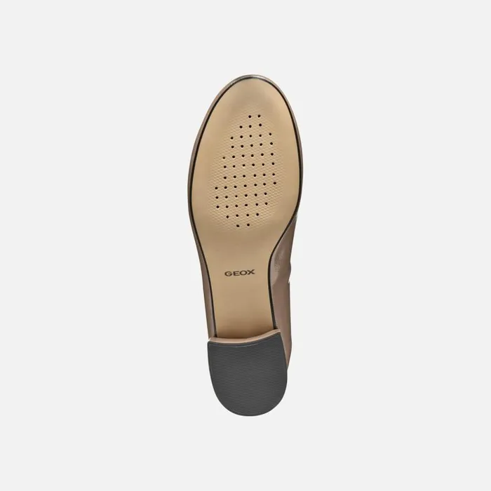 Geox Heels FLORETIA WOMAN Taupe Heeled Ballet Flats Taupe 8211 Woman