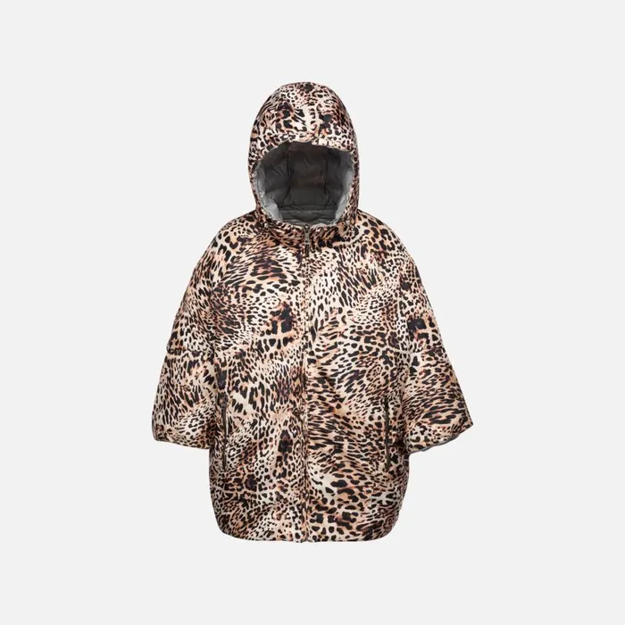 Geox Jackets DIAMOND WOMAN Cold GriffinMacula Reversible Jacket Cold Griffinmacula 8211 Woman