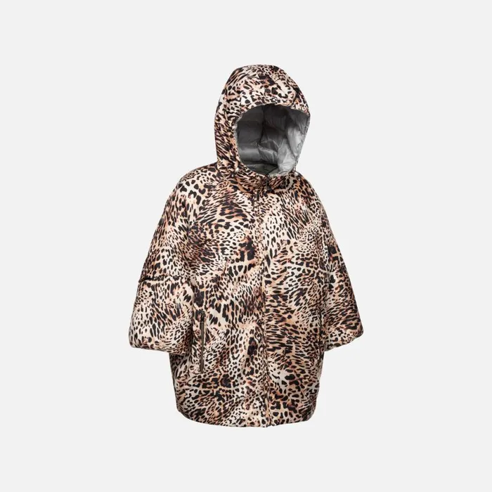 Geox Jackets DIAMOND WOMAN Cold GriffinMacula Reversible Jacket Cold Griffinmacula 8211 Woman