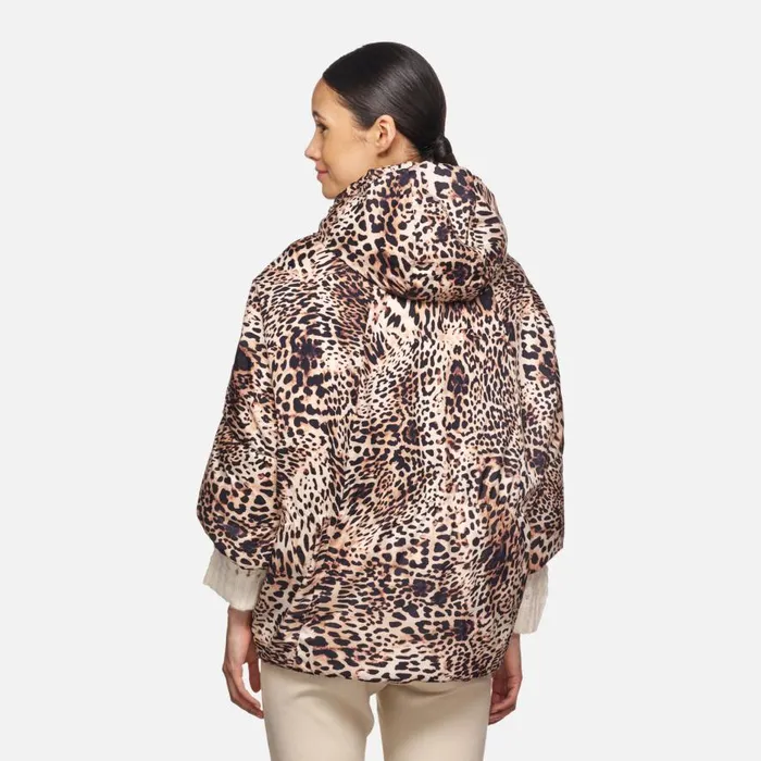 Geox Jackets DIAMOND WOMAN Cold GriffinMacula Reversible Jacket Cold Griffinmacula 8211 Woman