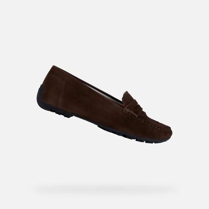 Geox Loafers KOSMOPOLIS GRIP Suede Loafers Coffee Woman Geox Coffee 8211 Woman Geox Loafers KOSMOPOLIS GRIP Suede Loafers Coffee Woman Geox Coffee 8211 Woman