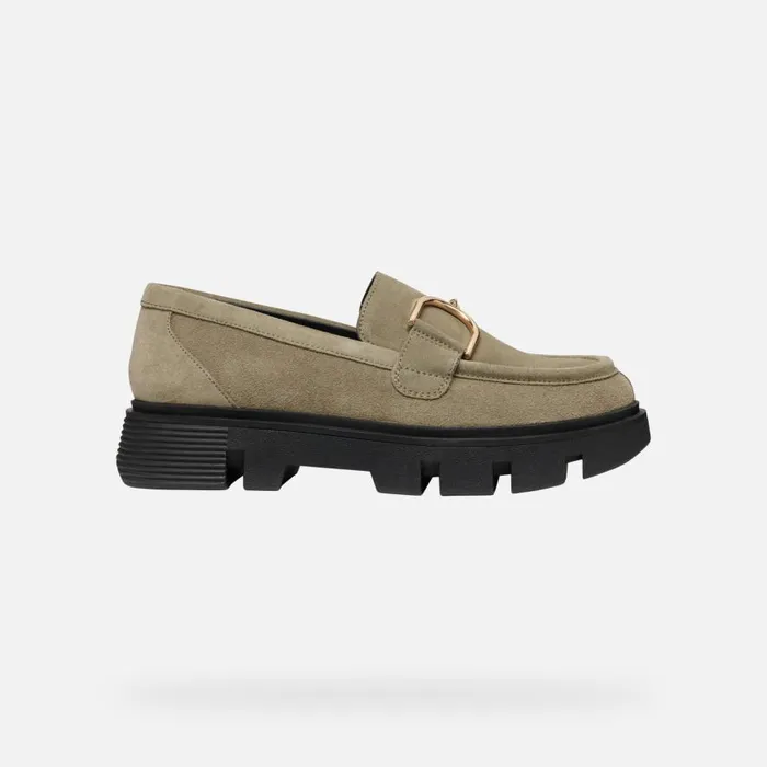 Geox Loafers VILDE WOMAN Musk Leather Loafers Musk 8211 Woman