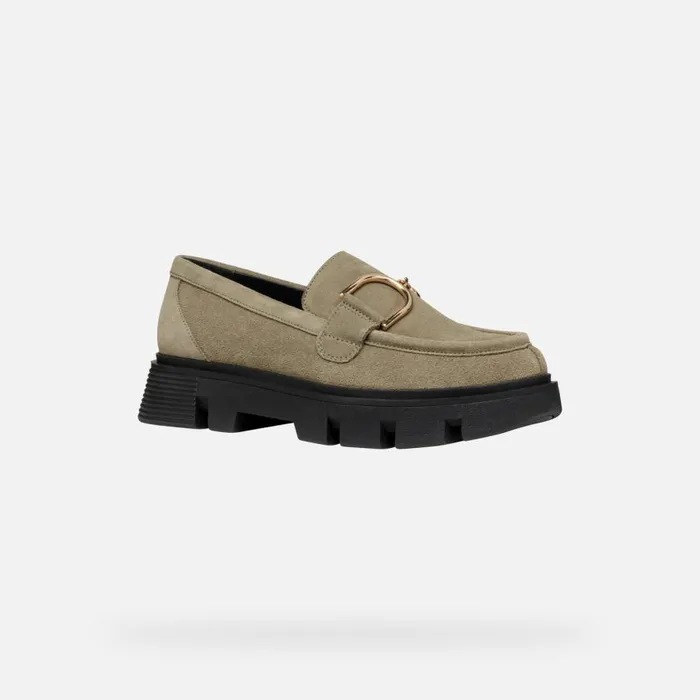 Geox Loafers VILDE WOMAN Musk Leather Loafers Musk 8211 Woman