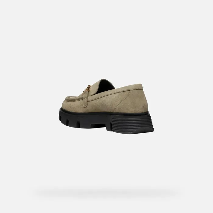 Geox Loafers VILDE WOMAN Musk Leather Loafers Musk 8211 Woman