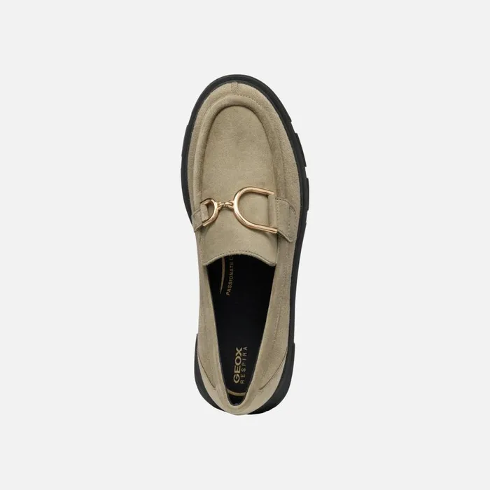 Geox Loafers VILDE WOMAN Musk Leather Loafers Musk 8211 Woman