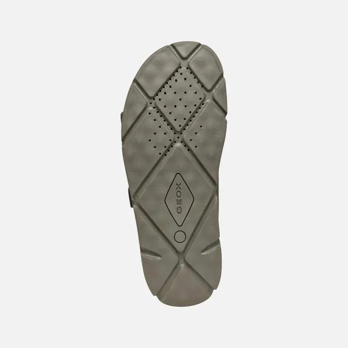 Geox Mules And Slippers XAND 2S MAN Light Olive Green Slides Shoes Light Olive Green 8211 Man