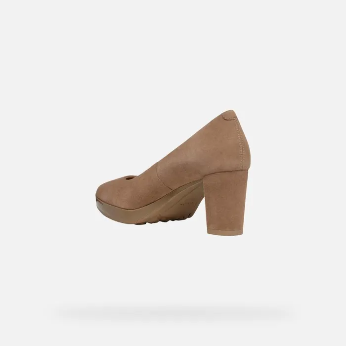 Geox Pumps WALK PLEASURE 60 WOMAN Mud Medium Heel Pumps Mud 8211 Woman