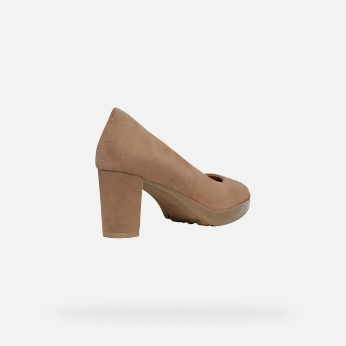 Geox Pumps WALK PLEASURE 60 WOMAN Mud Medium Heel Pumps Mud 8211 Woman