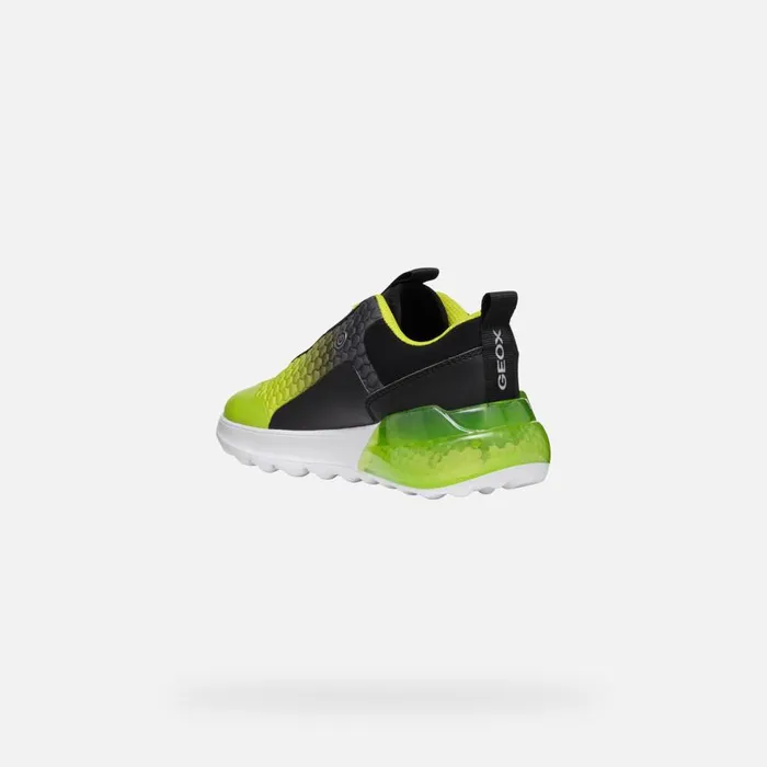 Geox Sneakers ACTIVART ILLUMINUS JUNIOR BlackLime Low Top Sneakers Blacklime 8211 Kids