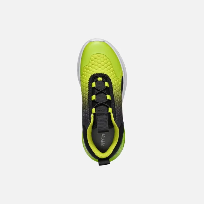 Geox Sneakers ACTIVART ILLUMINUS JUNIOR BlackLime Low Top Sneakers Blacklime 8211 Kids