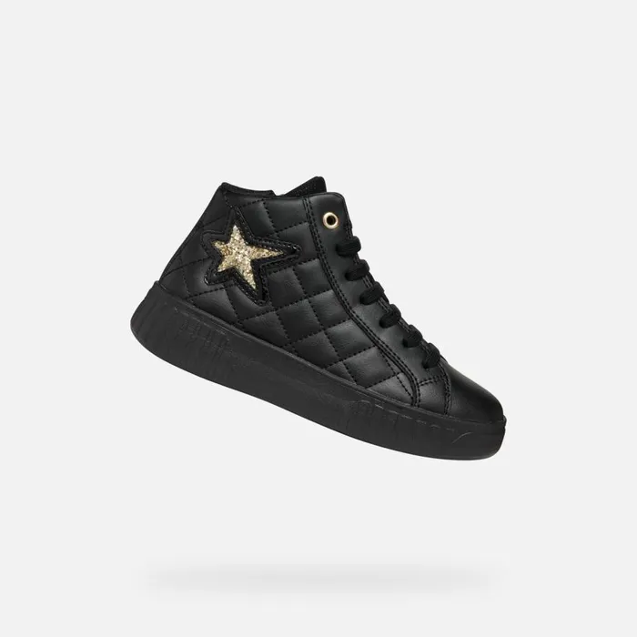 Geox Sneakers MIKIROSHI GIRL BlackPlatinum High Top Sneakers Blackplatinum 8211 Kids Geox Sneakers MIKIROSHI GIRL BlackPlatinum High Top Sneakers Blackplatinum 8211 Kids
