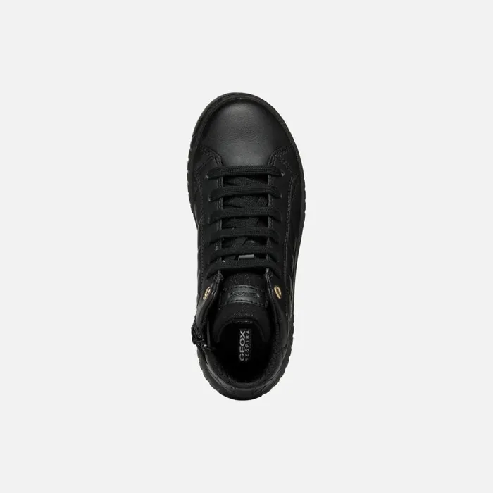 Geox Sneakers MIKIROSHI GIRL BlackPlatinum High Top Sneakers Blackplatinum 8211 Kids
