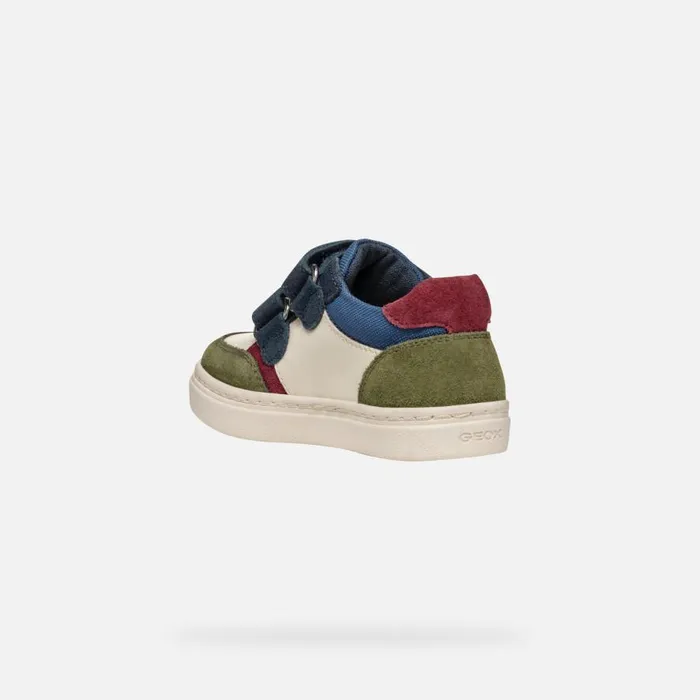 Geox Sneakers NASHIK TODDLER BOY Dark GreenBeige Low Top Sneakers Dark Greenbeige 8211 Kids