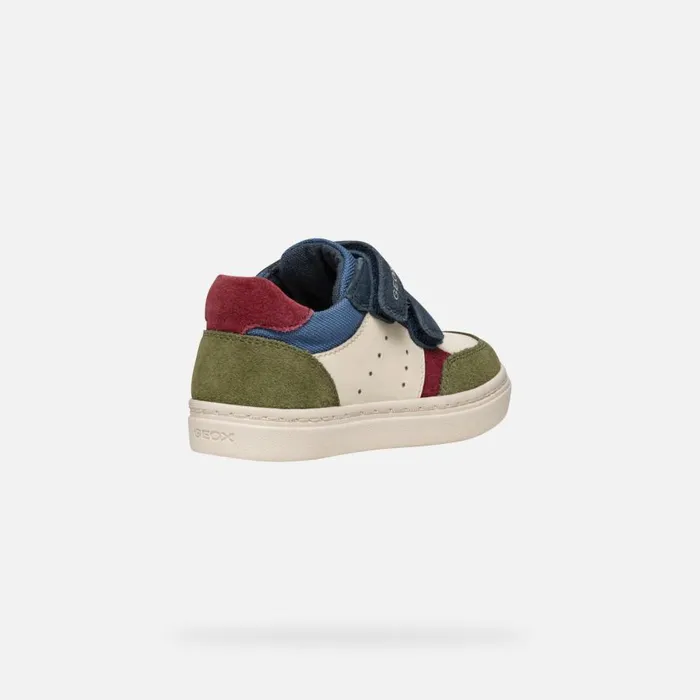 Geox Sneakers NASHIK TODDLER BOY Dark GreenBeige Low Top Sneakers Dark Greenbeige 8211 Kids