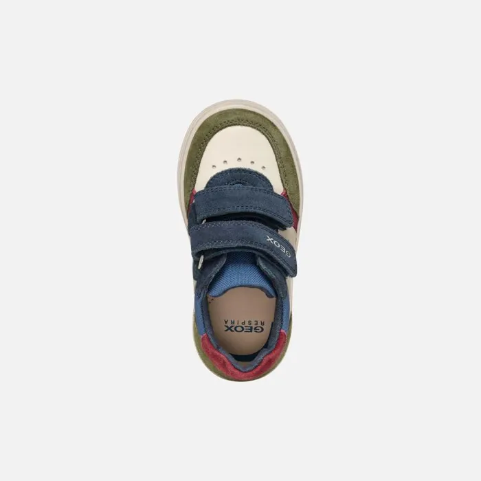 Geox Sneakers NASHIK TODDLER BOY Dark GreenBeige Low Top Sneakers Dark Greenbeige 8211 Kids