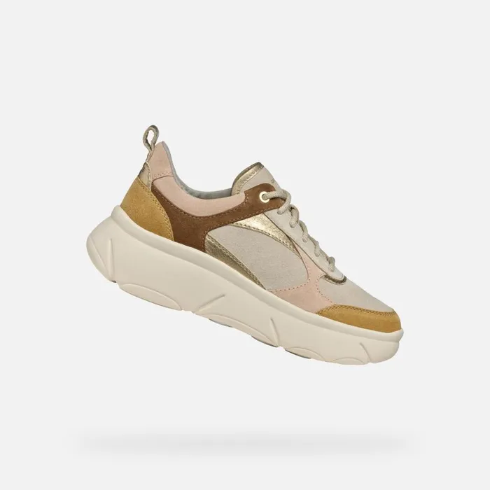 Geox Sneakers NEBULA 20 X WOMAN Light TaupeCognac Low Top Sneakers Light Taupecognac 8211 Woman