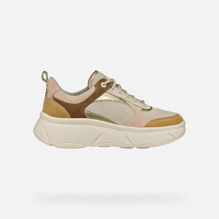 Geox Sneakers NEBULA 20 X WOMAN Light TaupeCognac Low Top Sneakers Light Taupecognac 8211 Woman