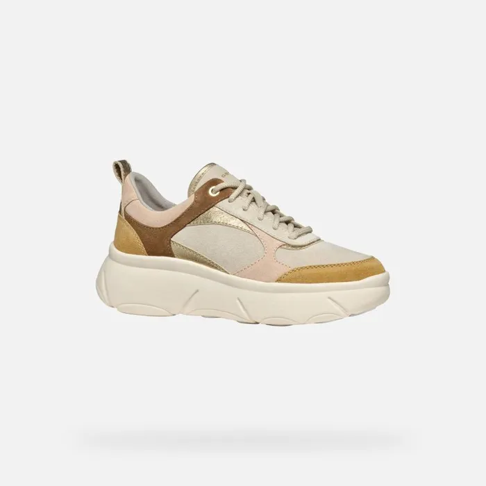Geox Sneakers NEBULA 20 X WOMAN Light TaupeCognac Low Top Sneakers Light Taupecognac 8211 Woman