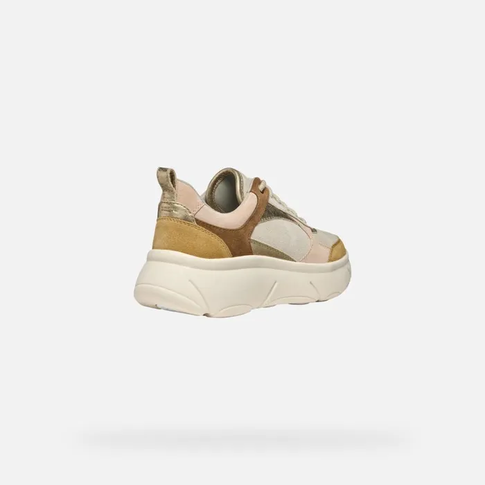 Geox Sneakers NEBULA 20 X WOMAN Light TaupeCognac Low Top Sneakers Light Taupecognac 8211 Woman